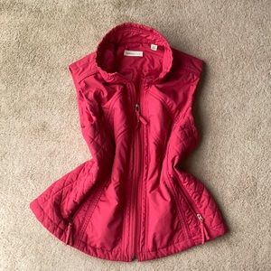 Coldwater Creek pink vest sz L -
